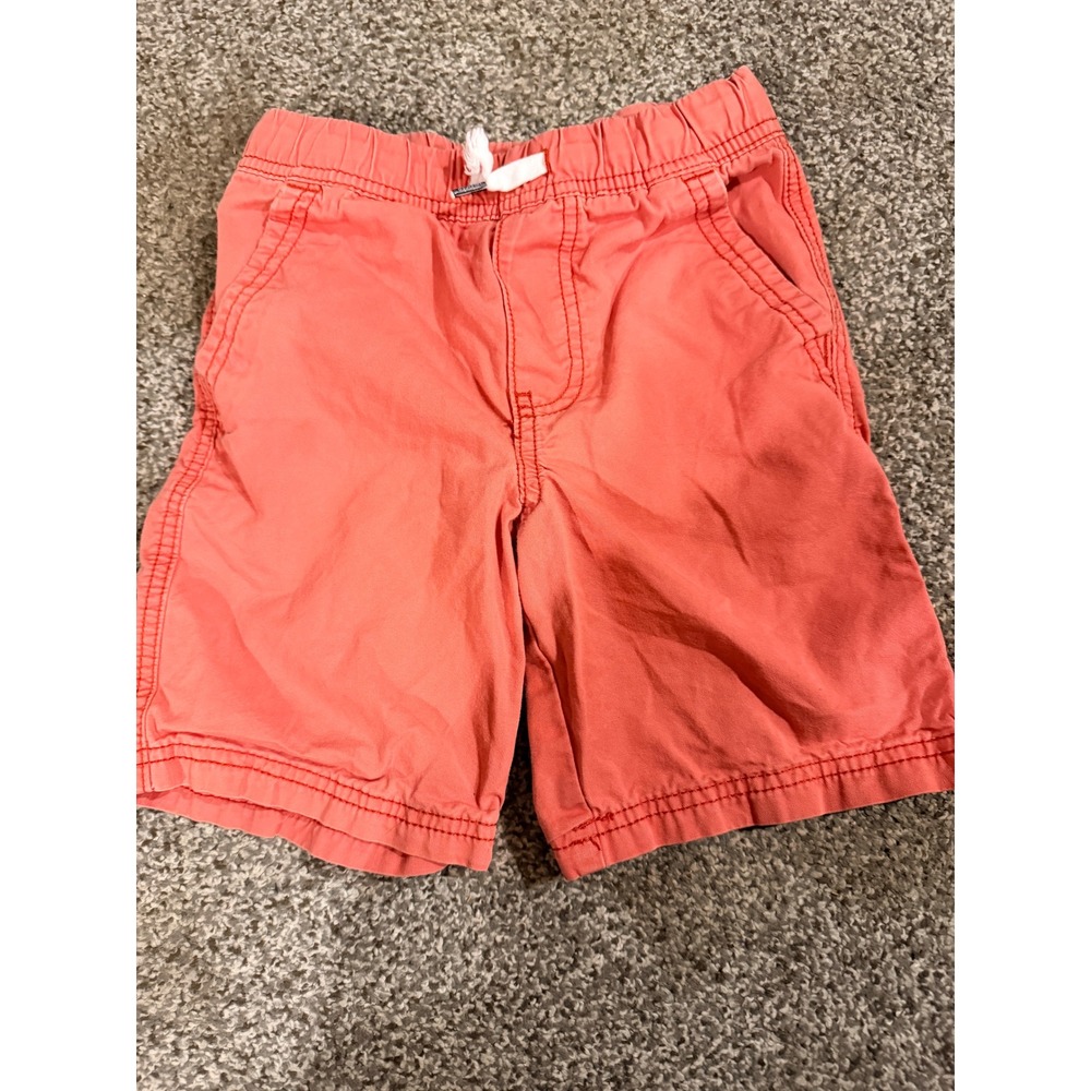Tommy Hilfiger Boys Coral Pink Chino Shorts Elastic Waist Size 5 TBSHC11J-656